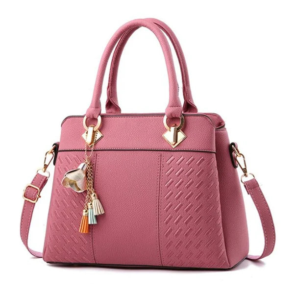 Bolsa feminina de couro transversal  Carme