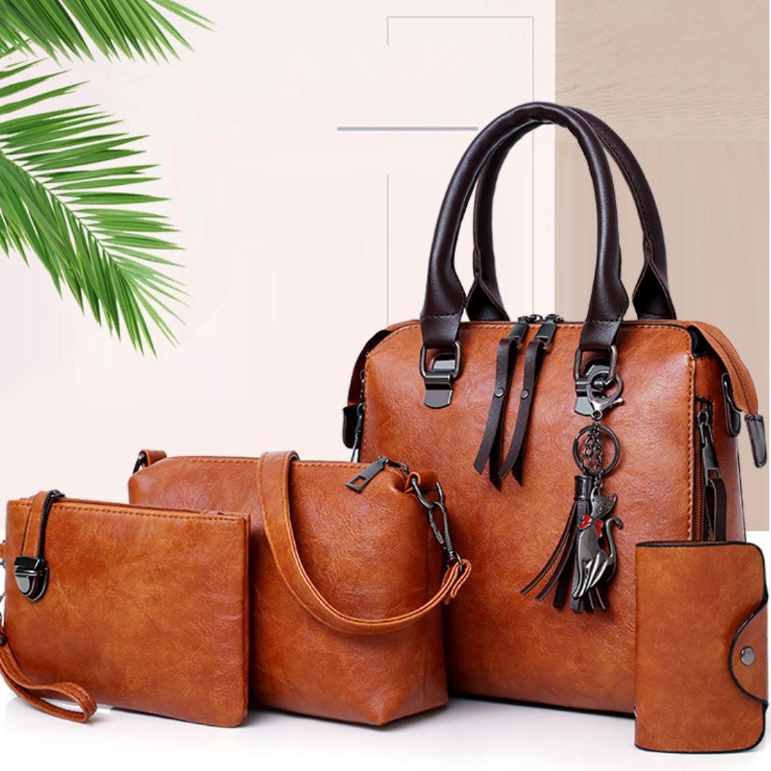 Bolsa Nature de Couro - Compre 1 Leve 4 [MEGA OFERTA AURORA]