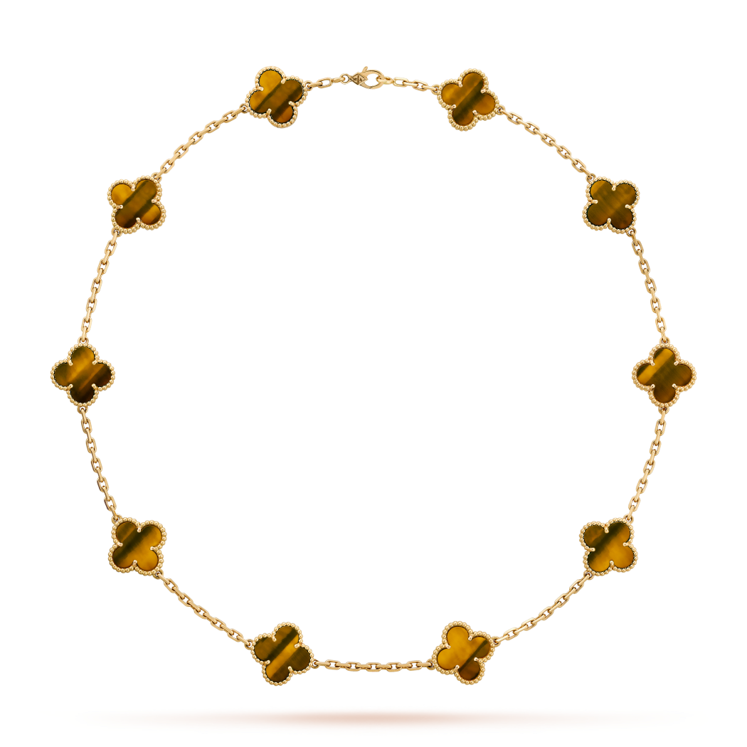 COLAR VINTAGE ALHAMBRA 10 TREVOS - BROWN